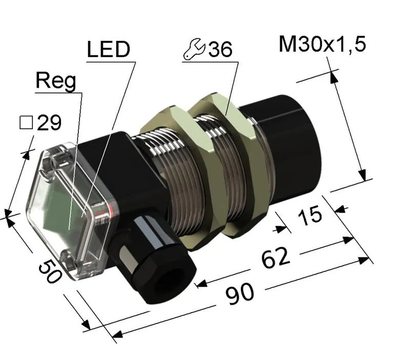 Выключатель бесконтактный PS2RT-30M90-15N84-B (ВБ2ЧТ.30М.90.15.8.4.В) МЕГА-К A8010-80088276