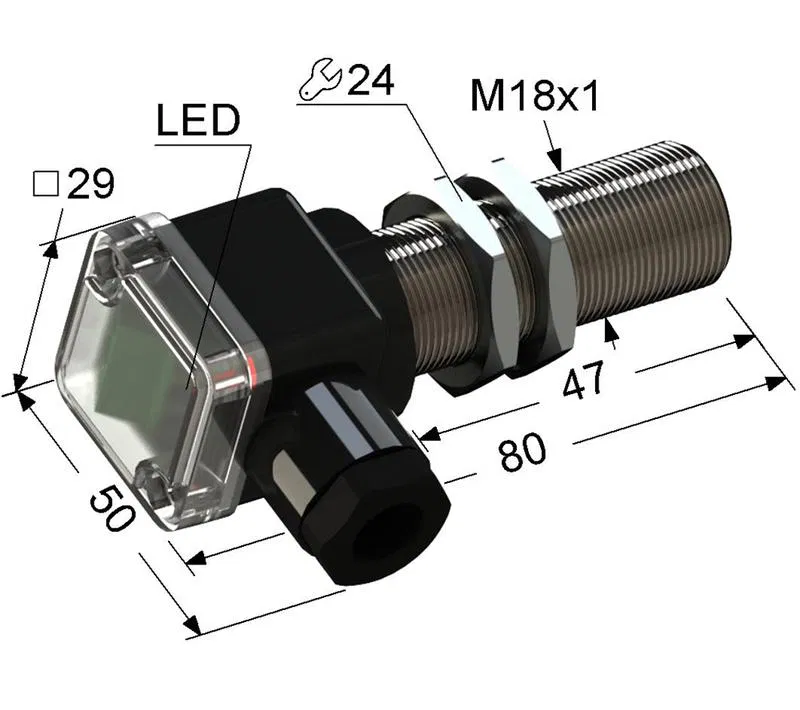 Выключатель бесконтактный PS2-18M80-8B11-B (ВБ2.18М.80.5.1.1.В) МЕГА-К A8010-T1737