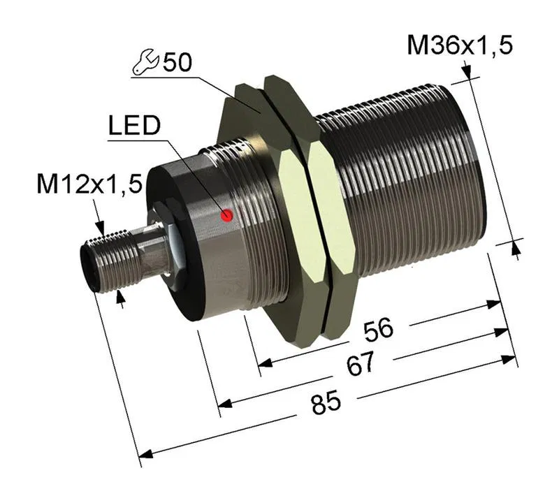 Выключатель бесконтактный PS2-36M85-12B11-C4 (ВБ2.36М.85.12.1.1.С4) МЕГА-К A8010-T1807