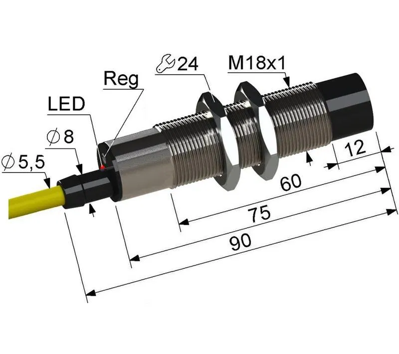 Выключатель бесконтактный PS1-18M90-15N51-Z (ВБ1.18М.90.10.1.1.Z) МЕГА-К A8010-T200056882