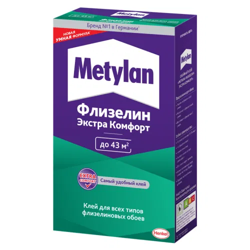 Клей обойный Метилан Флизелин Экстра Комфорт 300г Момент Б0051812