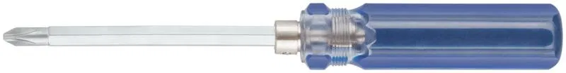 Отвертка с переставным жалом пластиковая ручка 6х70мм (PH2/SL6) MOS 56206М