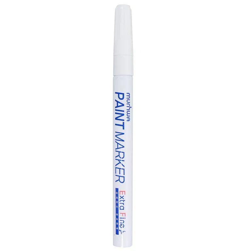 "Extra Fine Paint Marker" 1mm nitro-based white MunHwa 08-7205