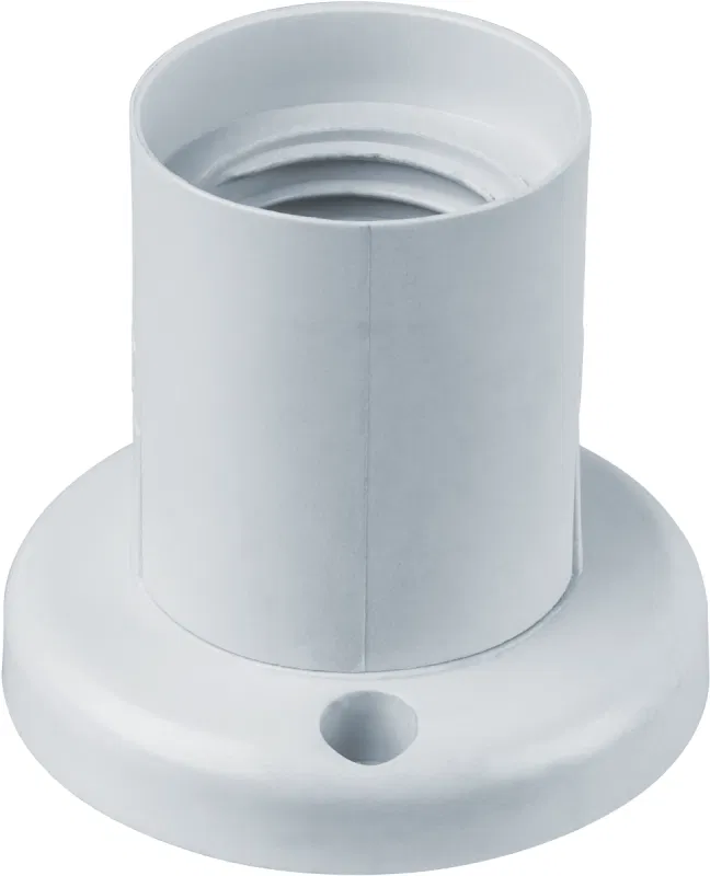 Ceiling socket E27 14 017 NLH-PL-W2-E27 straight plastic white Navigator 14017