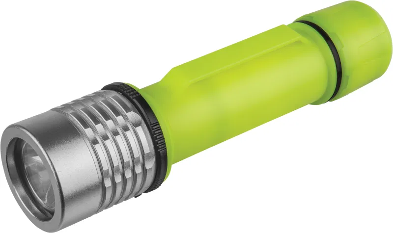 Flashlight 61 436 NPT-R09-3AAA plastic+res.1LED 3W 3 modes yellow Navigator 61436