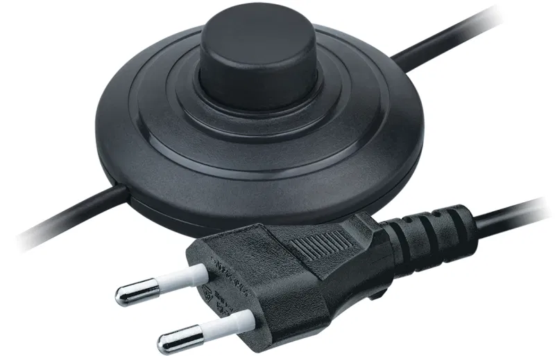 电源线 61 601 NPS-FS01-170-2х0.5-BL 1.7m 带开关 黑色 Navigator 61601