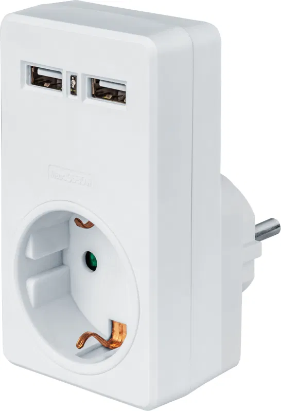 1口带接地适配器 61 699 NAD-USB02-1E-C-WH USB 2.1A Navigator 61699