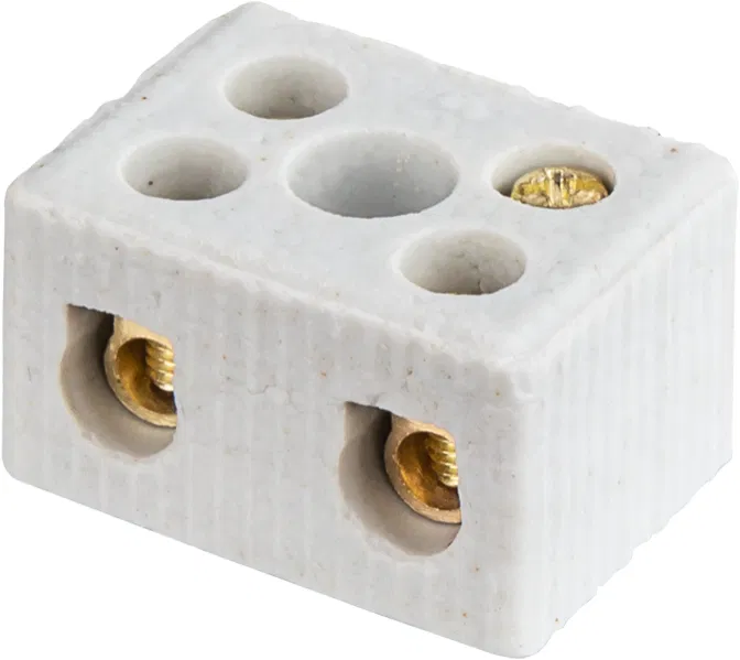 Ceramic screw terminal block КЗВ 61 707 NTB-HCR-2-35/WH (pkg.40pcs) Navigator 61707