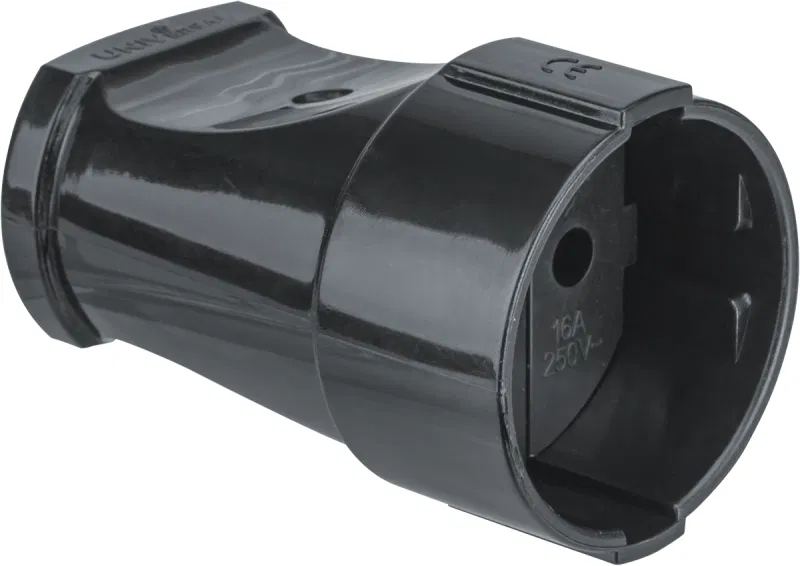 Socket 61 717 NCA-SK01-10A-X-BL portable without grounding black Navigator 61717