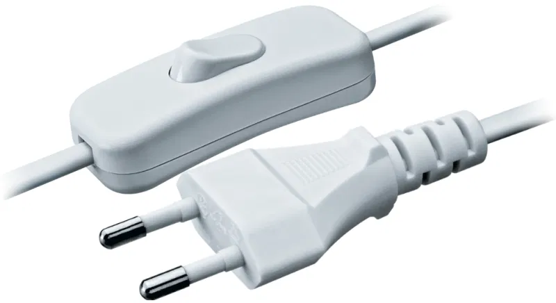 Cord 61 724 NPS-FS-170-2х0.5-WH 1.7m with switch white Navigator 61724
