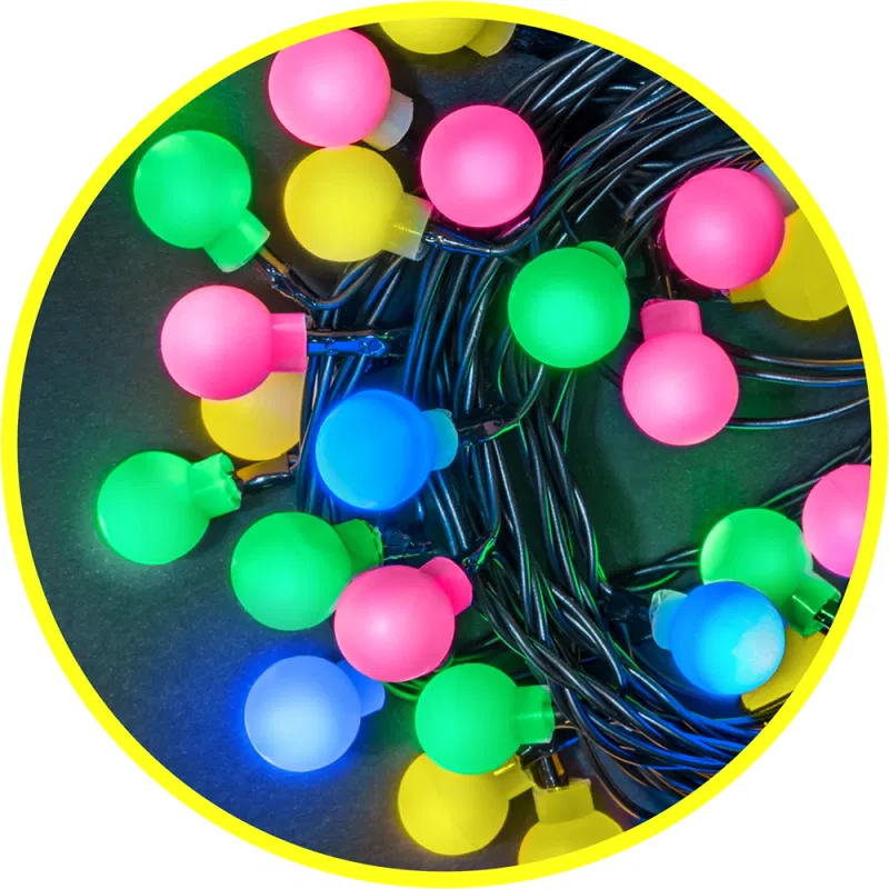 LED garland 61 836 NGF-B01-128RGBWW-8-11.5m-230-C8-BL-IP20 Navigator 61836