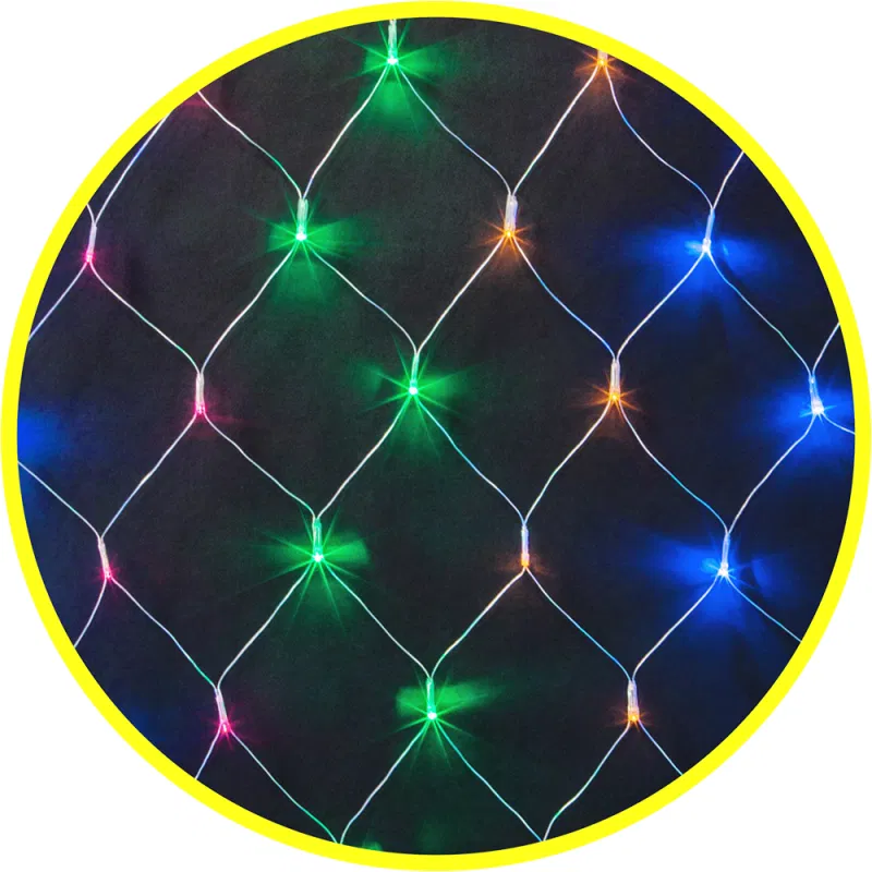 LED garland 61 853 NGF-N01-240RGBY-12-2x1.5m-230-TR-IP44 Navigator 61853
