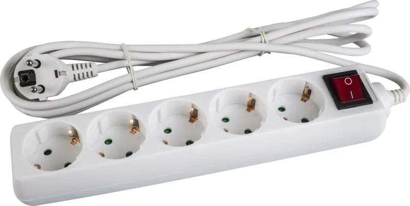带接地延长线 5x3m 10A IP20 71 557 NPE-S-05-300-ESC-3x0.75 3x0.75 带开关 Navigator 71557