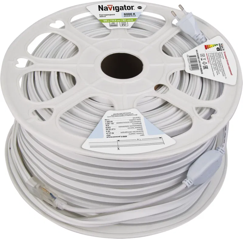 LED灯带 71 929 NLS-2835СW92-9-IP67-220V-NEONLED R20 (20m装) Navigator 71929