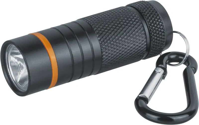 Keychain flashlight 82 314 NPT-KC08-BL-4LR44 1LED 1W 1 mode alum. black NAVIGATOR 82314
