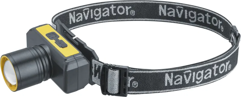 Фонарь аккумуляторный налобный 95 556 NPT-H41-ACCU 1LEDx10Вт 4реж Li-ion 1.2А.ч NAVIGATOR 95556