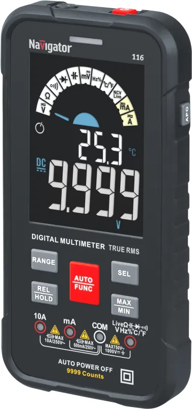 万用表 95 771 NMT-Mm-116 True RMS Smart 彩色显示屏 Navigator 95771