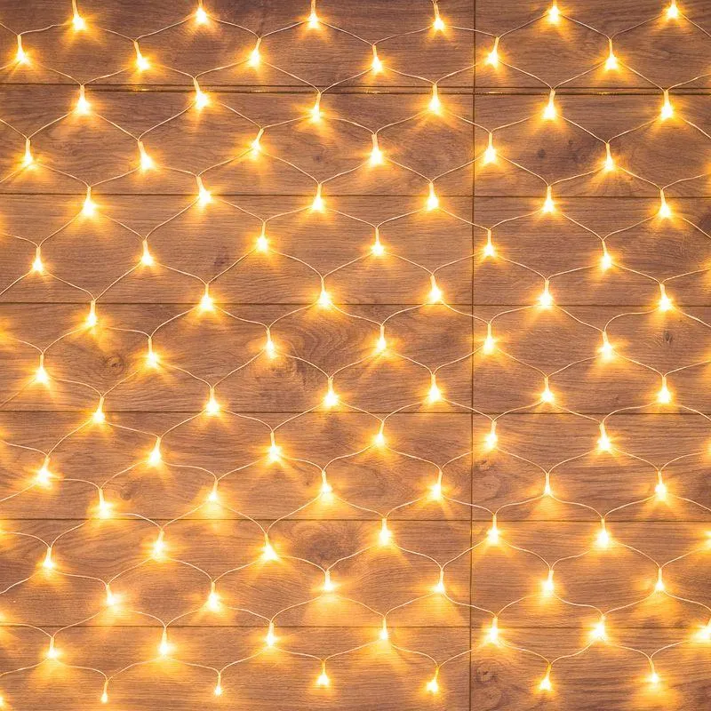 LED garland "Set" 1.8x1.5m 180LED warm white 15W IP20 PVC cord clear Neon-Night 215-136
