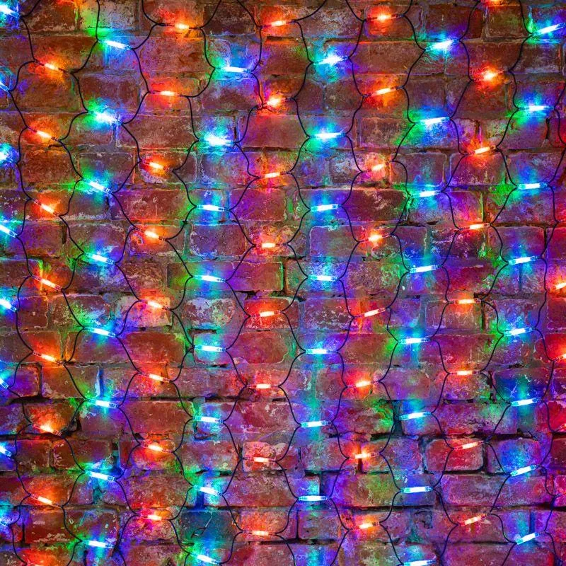 LED garland "Set" 2x3m 432LED multicolor 40W 220-240V IP67 rubber cable black Neon-Night 217-129