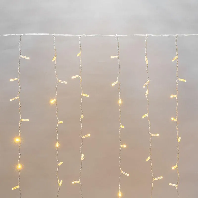 LED Garland "LED Rain" 2x3m 448LED yellow 66W 230V IP65 constant glow transparent wire (power cord 303-500-1 required) Neon-Night 235-151-6