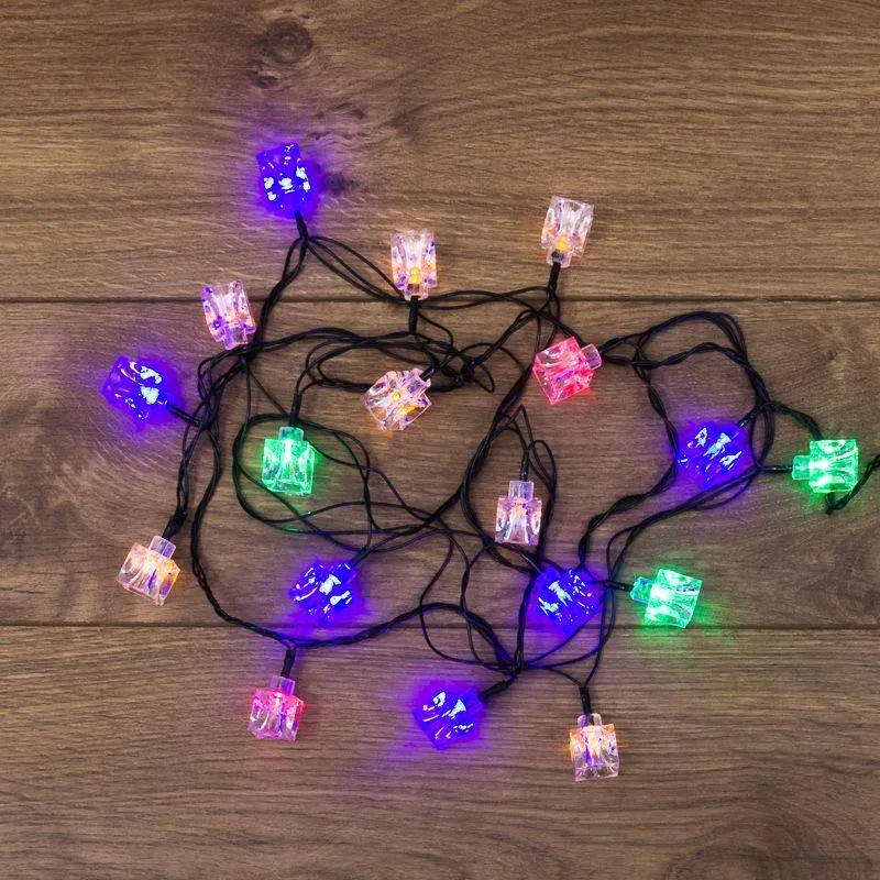 LED garland "Kubiki" 2.8m 20LED multicolor 2W IP20 with controller 8 modes Neon-Night 303-061