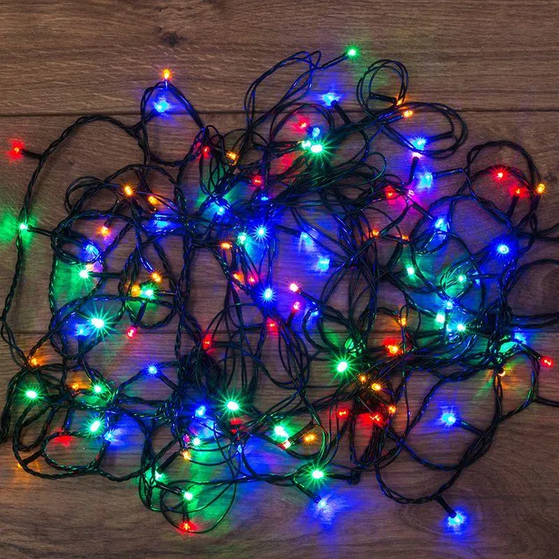 Universal LED garland 12m 120LED multicolor 5W IP20 with controller Neon-Night 303-105