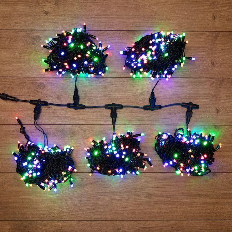 Гирлянда светодиодная "LED ClipLight" 5 нитей х20м 665LED мультиколор 50Вт 24В IP65 трансф. в компл. Neon-Night 323-509