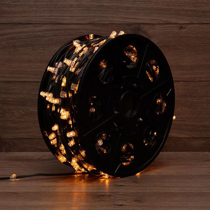 "LED ClipLight" LED灯串 1.5m 665LED 黄色 80W 12V IP65 深色/绿色电线 (100m装) Neon-Night 325-121