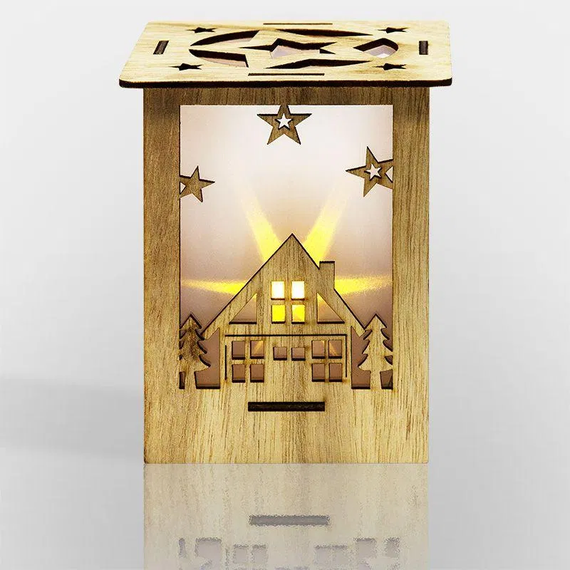 木制装饰品 "魔术手电筒" 13.8x11x11cm 0.1W IP20 带照明 Neon-Night 504-023