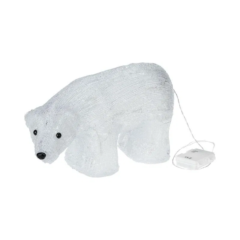 Acrylic LED figure "Bear" 34.5x12x17cm 24LED white 1W 4.5V IP20 battery 3xAA (not included) Neon-Night 513-315