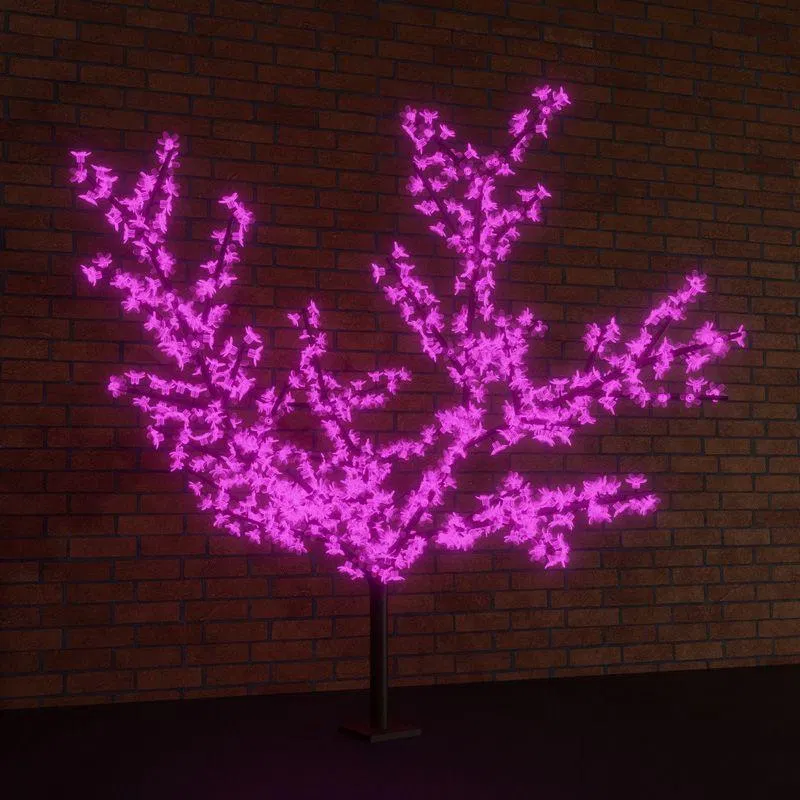 LED tree "Sakura" 3.6m crown d 3m LED violet. 400W IP65 step-down transf. incl. Neon-Night 531-236