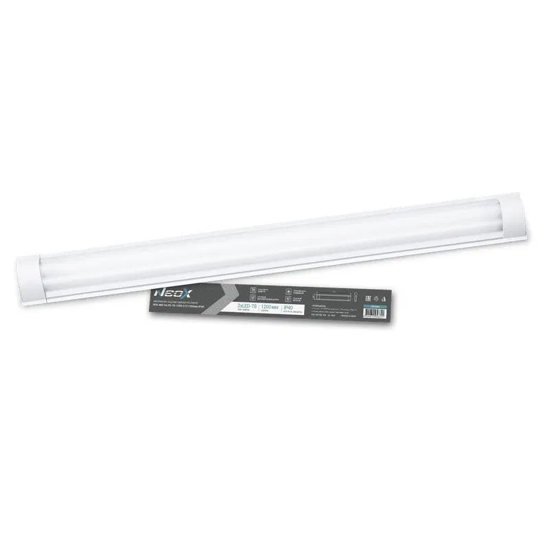 Светильник под светодиодную лампу SPO-405 2xLED-Т8-1200 G13 1200мм IP40 NEOX 4690612053301