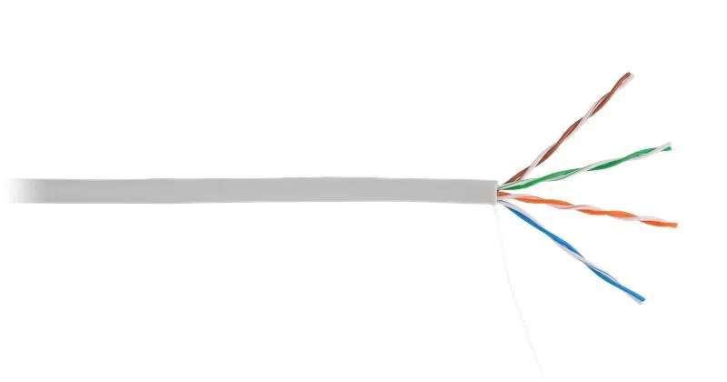Cable U/UTP cat.5 4 pairs 100MHz solid CCA copper-clad aluminium indoor PVC ng(B) grey (305m) NETLAN CCA-UU004-5E-PVC-GY
