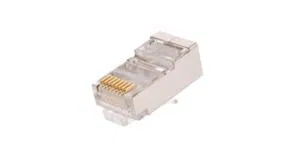 RJ45 connector (8P8C) for twisted pair cat.5E (class D) shielded 100MHz 3μin coating universal blades for conductors 0.47-0.51mm (pkg. 1000pcs) NETLAN EC-UP8P8C-SD-003-TR-1000