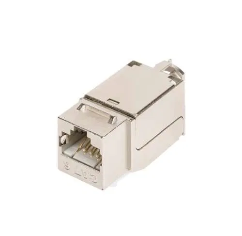 Keystone 插座模块 Cat.6a (Class Ea) 500MHz RJ45/8P8C FT-TOOL/110/KRONE T568A/B 全屏蔽金属 NIKOMAX NMC-KJSA2-FT-MT