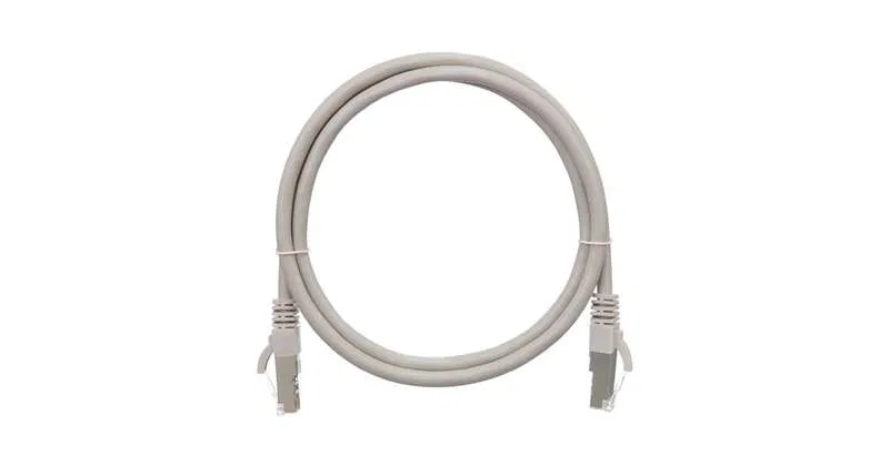 Патч-корд кат.5E (класс D) F/UTP 4 пары 26 AWG (7х0.165мм) 100МГц 2хRJ45 (8P8C) BC чистая медь LSZH нг(А)-HFLTx 0.3м сер. NIKOMAX NMC-PC4SD55B-003-C-GY
