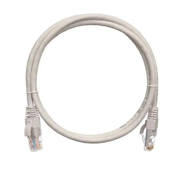 Patch cord U/UTP 5e RJ45/8P8C 4 pairs PVC with protective latch mzh 1m avg. NIKOMAX NMC-PC4UD55B-010-GY