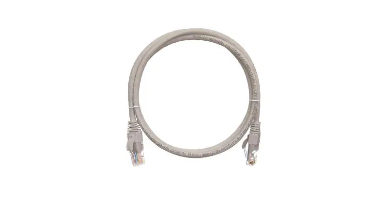 Cat.5E (D级) 跳线 U/UTP 4对 24 AWG (7х0.205mm) 100MHz 2xRJ45 (8P8C) T568B 灌胶式带锁扣保护 纯铜 PVC нг(А) 3m 系列 NIKOMAX NMC-PC4UD55B-030-GY