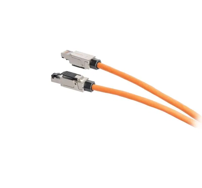 RJ45/8P8C connector for twisted pair Cat.6a (Class Ea) 500MHz 50μd universal blades T568B toolless full shield metallic NIKOMAX NMC-RJ88SA2-NT-MT