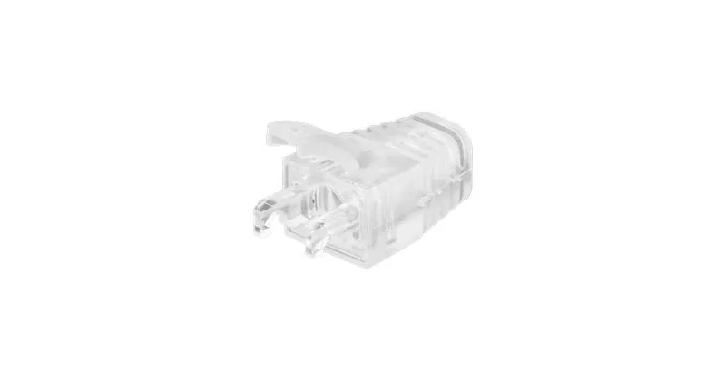 Колпачок защитный для коннекторов RJ45 под кабели d6.5мм с защитой защелки прозр. (уп.100шт) NIKOMAX NMC-RJBOOT65B-TR-100