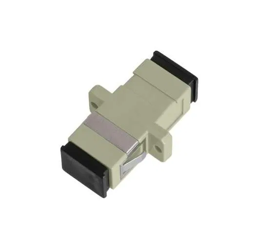 多模光纤适配器 SC/UPC-SC/UPC 单芯 塑料  beige (2个装) NIKOMAX NMF-OA1MM-SCU-SCU-2