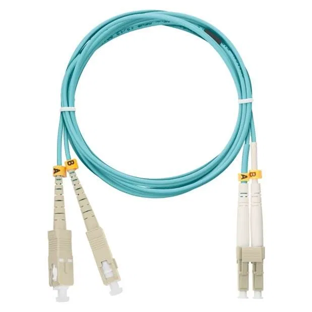 光纤跳线 (线缆) NMF-PC2M3C2-SCU-LCU-001 50/125 (OM3) SC/UPC-LC/UPC 双工 LSZH нг(В)-HFLTx 1m NIKOMAX NMF-PC2M3C2-SCU-LCU-001