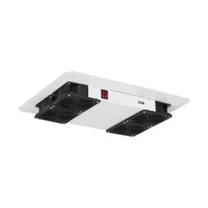 Fan unit for TFR TFL floor cabinets 4 fans bottom plastic grilles with filter without power cord ser. NIKOMAX TLK-FAN4-F-GY