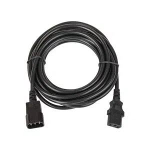 电源线 C14 IEC 60320/C13 IEC 60320 3х1mm² 250V 10A 3m 黑色 NIKOMAX TLK-PCM10-030