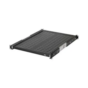 19英寸抽屉式搁板 宽418x深600mm 用于深度800mm的机柜和机架 黑色 NIKOMAX TLK-SHFC-600R-BK