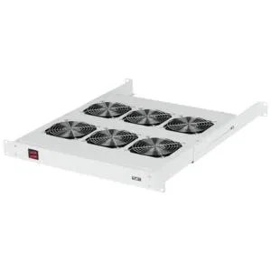 Ventilation shelf 19inch 1U 6 fans G520mm without power cord ser. NIKOMAX TLK-VP6-GY