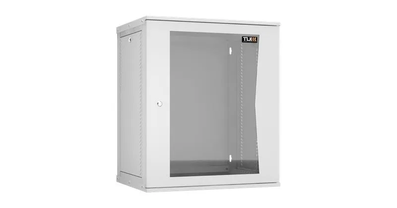 19英寸壁挂式机柜 15U 玻璃门 宽600×高703×深450mm 1对安装导轨 可拆卸系列 NIKOMAX TWI-156045-R-G-GY