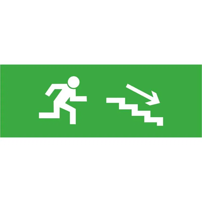 Luminaire EHP3-02-35 "Direction to exit down right" (E13) NLCO 600061