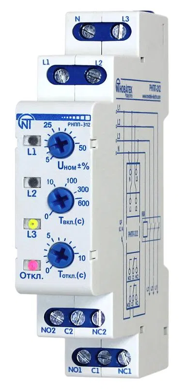 Voltage, phase imbalance and sequence relay RNP-312 Novatek-Electro 3425600312