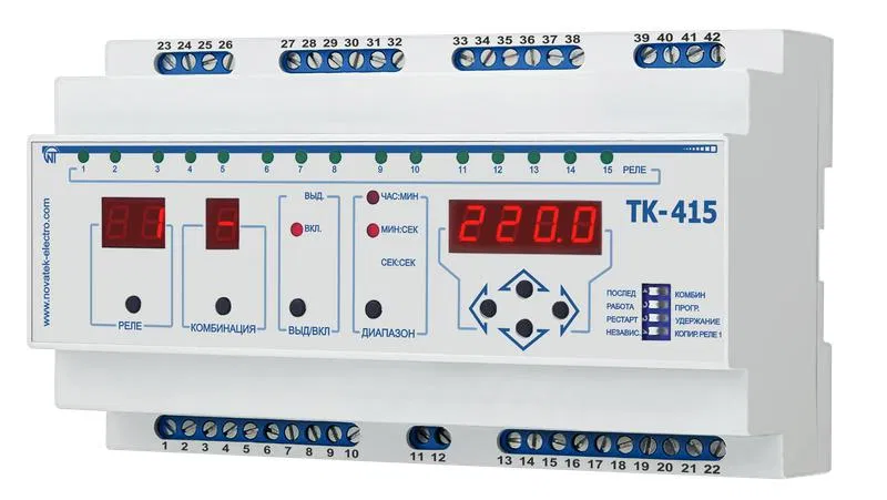 Таймер последовательно-комбинационный TK-415 НовАтек-Электро 3425604415